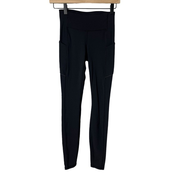 Lululemon Speed Up Tight Full On Luxtreme 28” Size 2 Black Running Leggings - Picture 3 of 9